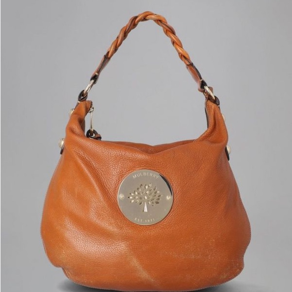 Mulberry Tan Leather Shoulder Bag As Is
